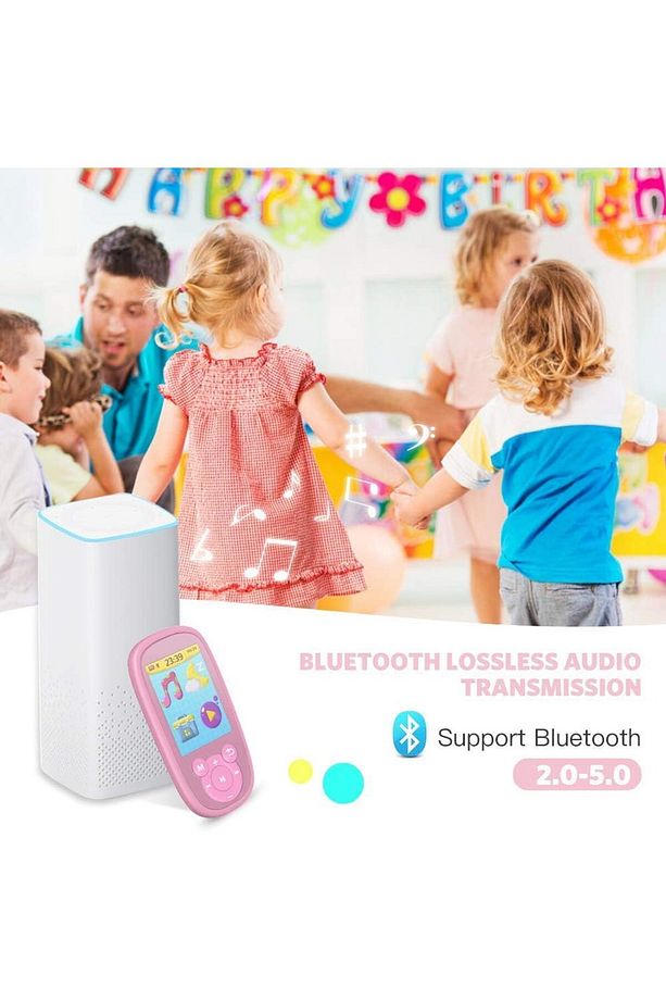 Pembe Tek Boynuzlu At Bluetooth MP3 Çalar Çocuklar İçin 2,4" Ekranlı, Hoparlörlü Müzik Çalar - 4