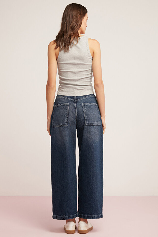 Lıllesol Kadın Fitilli Görünümlü Kalın Askılı Basic Gri Atlet - 7