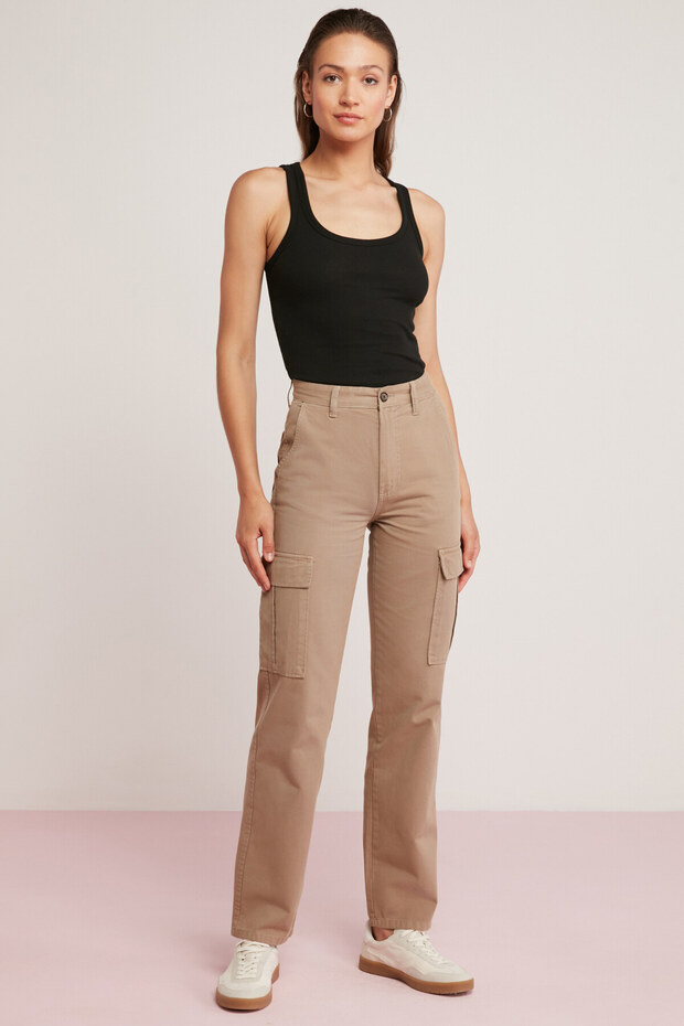 Lıllesol Kadın Fitilli Görünümlü Kalın Askılı Basic Siyah Atlet - 5