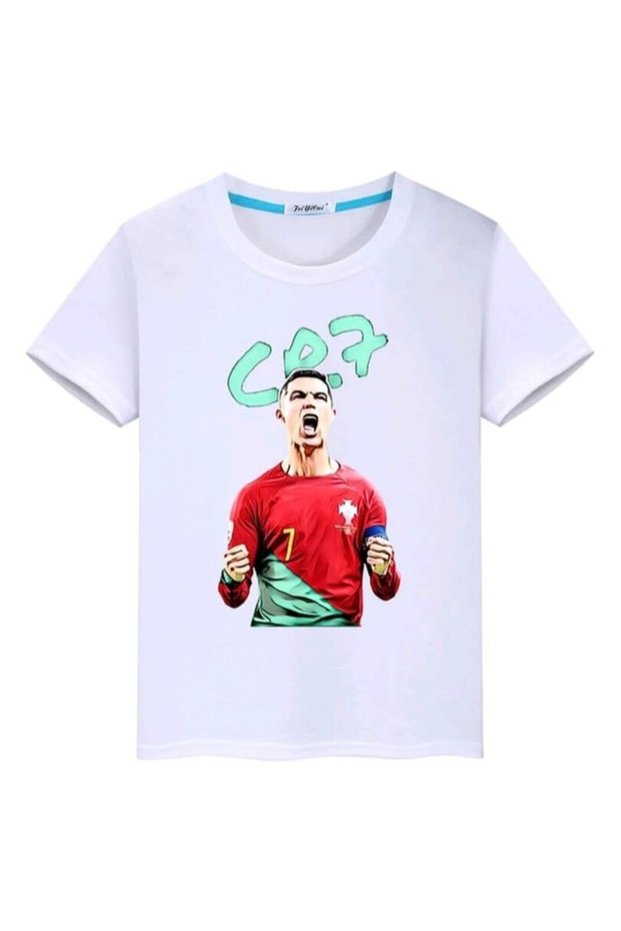 Stil-X CRISTIANO RONALDO Printed Crew Neck Boys' and Youth T-Shirt