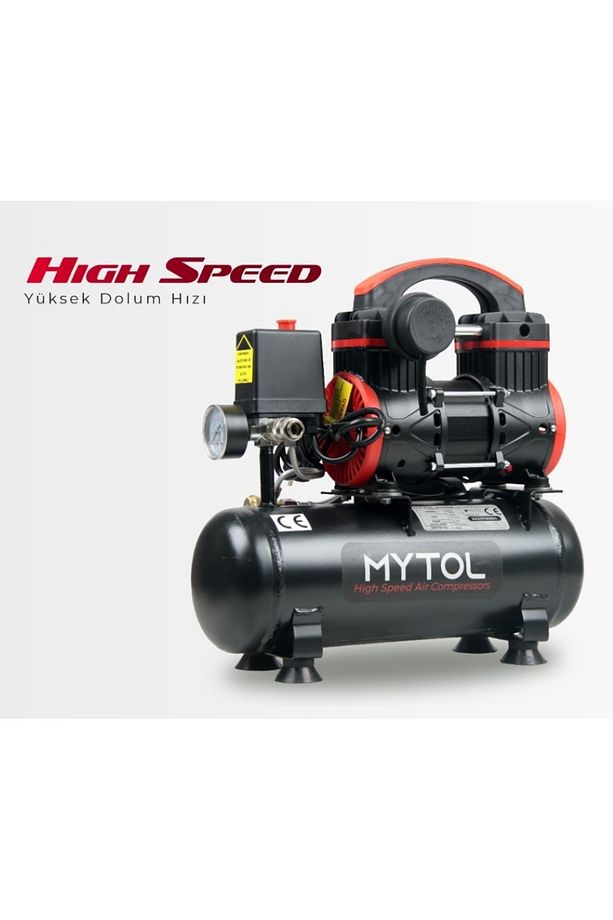 Myk0061 6 Lt Sessiz Yüksek Hızlı Hava Kompresörü - 1