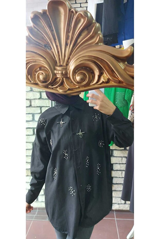 taşlı tunik gömlek - 3