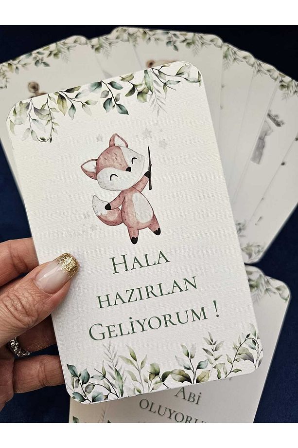 Hamile Aile Müjde Kartları Karışık Yazılar - 8