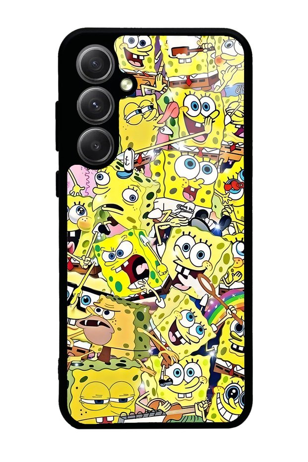 Samsung A35 Glossy Phone Case with Sponge Bob Design