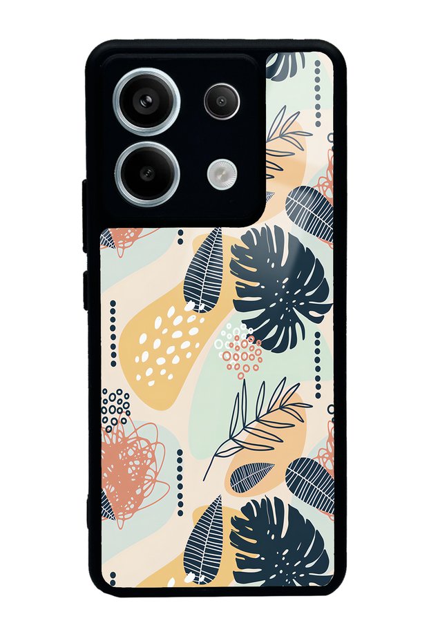 Xiaomi Redmi Note 13 Pro 5g Glossy Phone Case with Retro Leaf Design