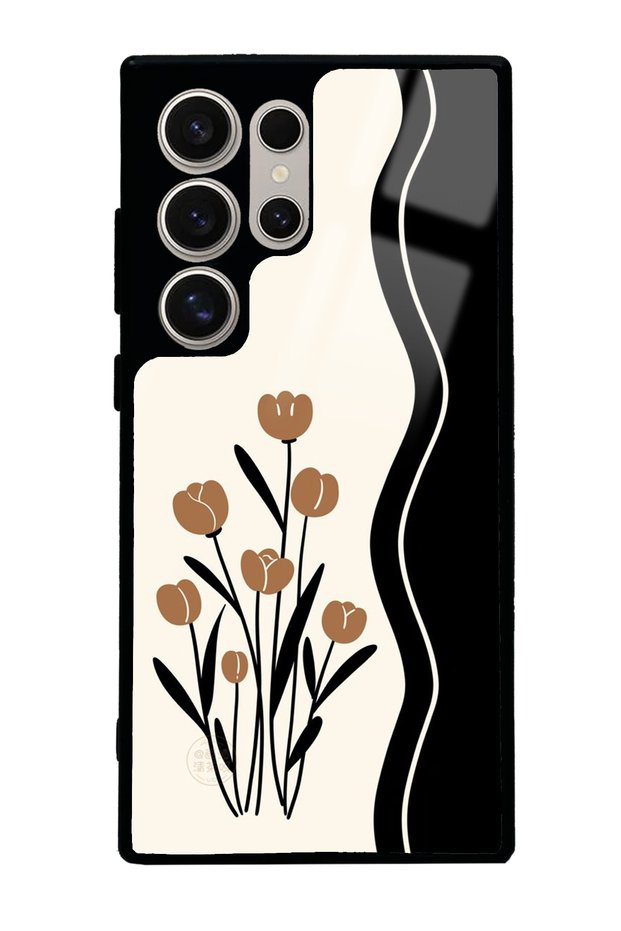 Samsung S24 Ultra Flower Motif Design Glossy Phone Case