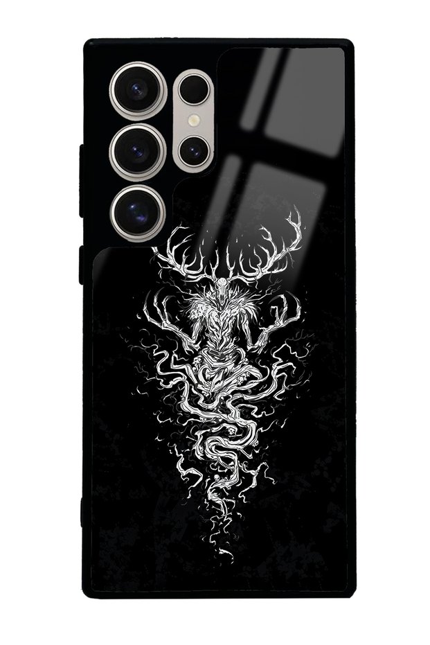 Samsung S24 Ultra Witcher 3 Glossy Phone Case with Deer Design