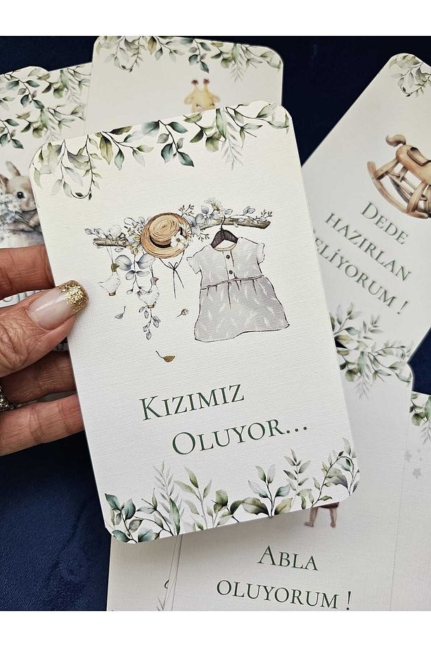 Hamile Aile Müjde Kartları Karışık Yazılar - 4
