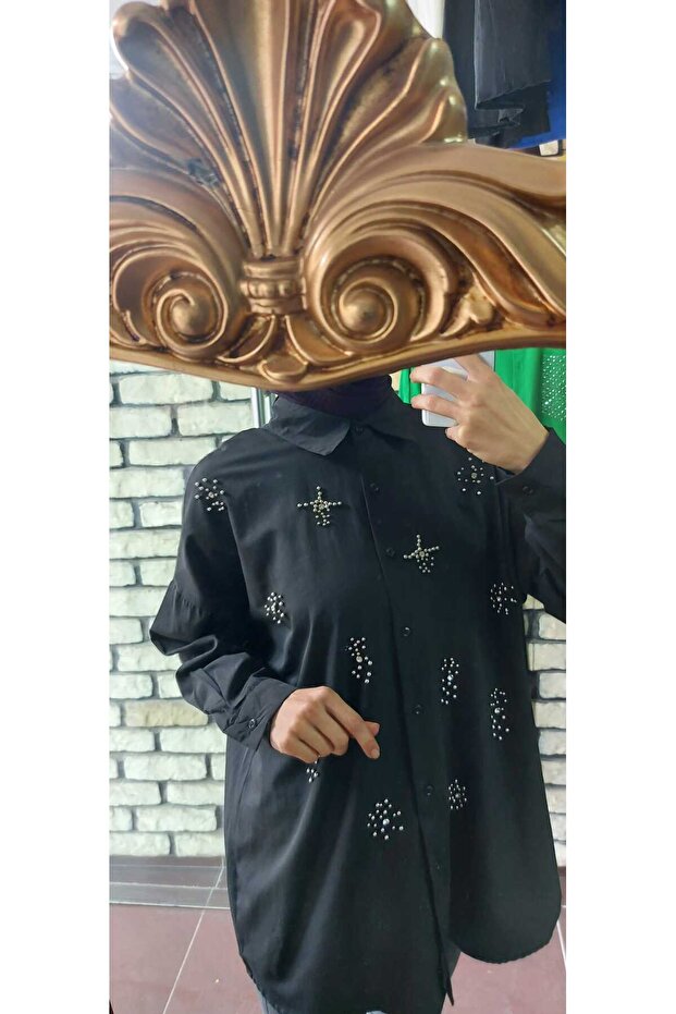 taşlı tunik gömlek - 2