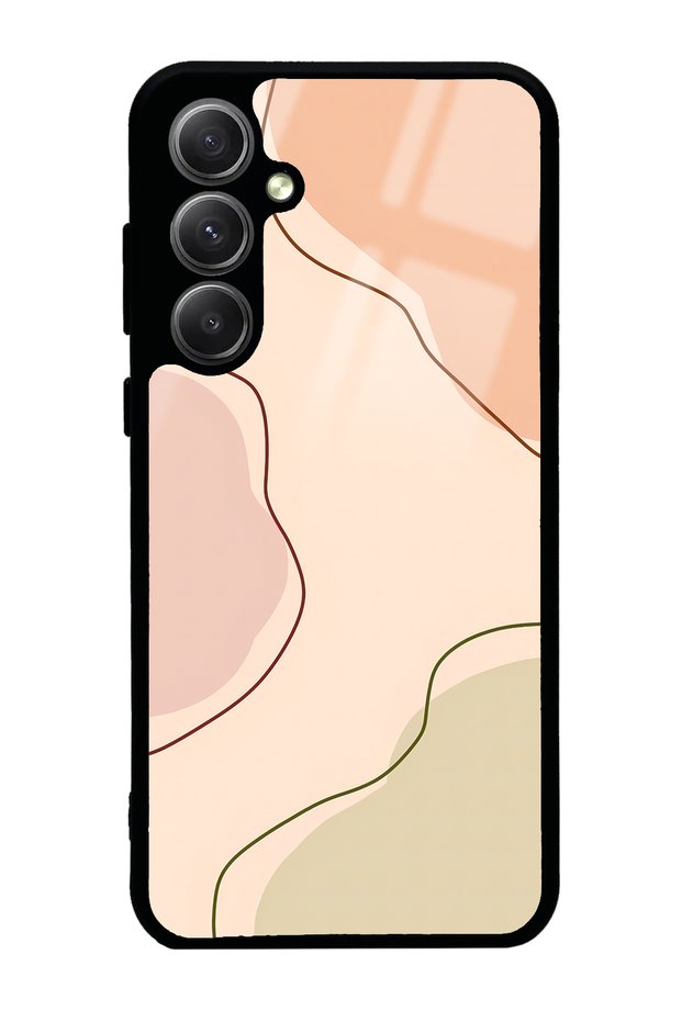 Glossy Phone Case for Samsung A35 Nude Colors Design