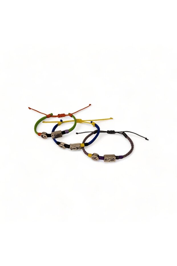 Triple Braid Colorful Lucky Bracelets 2
