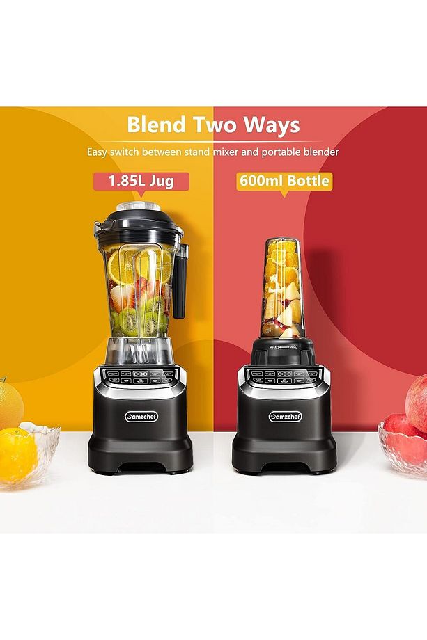 Enerji Tasarruflu Yüksek Performanslı Blender ve Smoothie Makinesi 2000W, LED Zaman Göstergeli - 2
