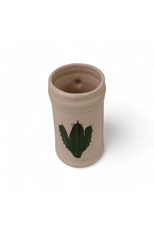 كوب كبير جدًا مرسوم يدويًا بالصبار - 2