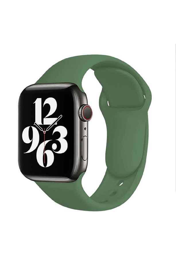 Apple Watch 4 5 6 7 8 9 10 Se 38 40 41mm Kordon Kayış 3 Adet Set Bileklik Klasik Kaliteli Silikon - 8