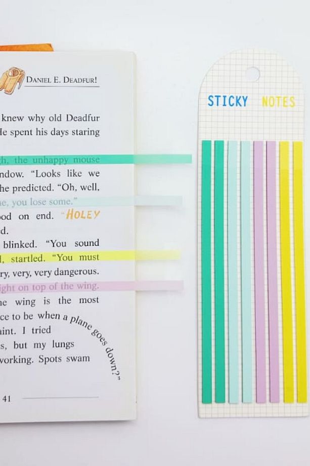Uzun Şerit Yarı Şeffaf Yapışkanlı Post it,index,sticker - 2