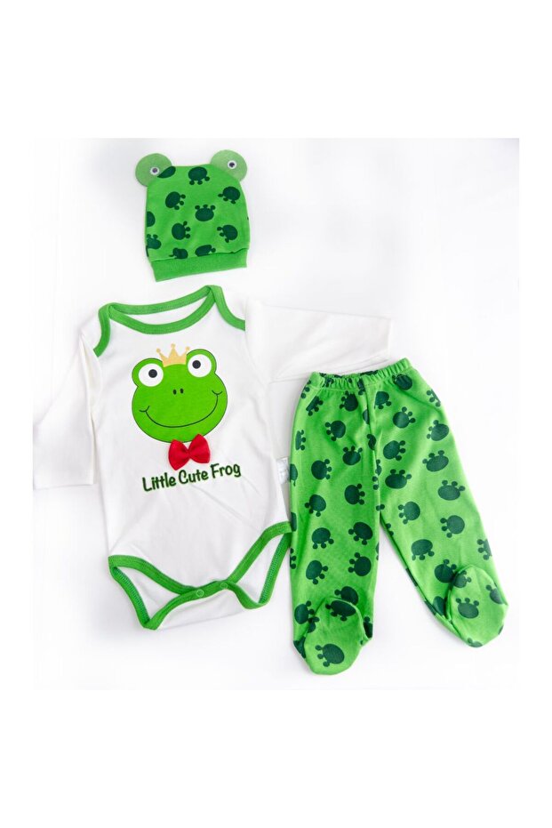 MİNİBİRD BABY 3-Piece Baby Bodysuit Set