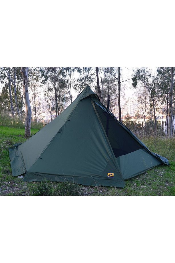 Mega XL Hot Tent Teepee Soba Çıkışlı Çadır V2 Haki - 2