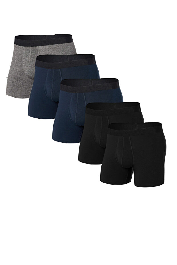 Men's Boxers Premium Collection 5 Pack 95% Cotton Boxers