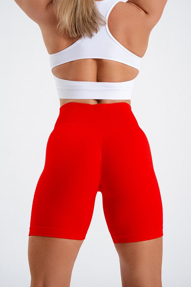 Push-up Detaylı Süper Esnek Düz Şort - 6