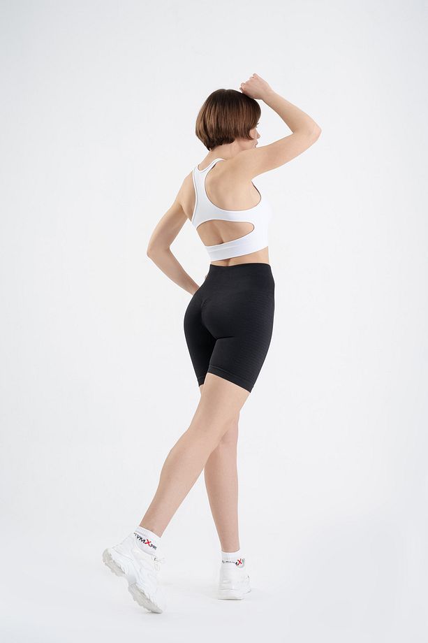 Push-up Detaylı Süper Esnek Düz Şort - 6