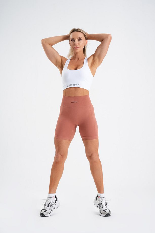 Push-up Detaylı Süper Esnek Düz Şort - 1