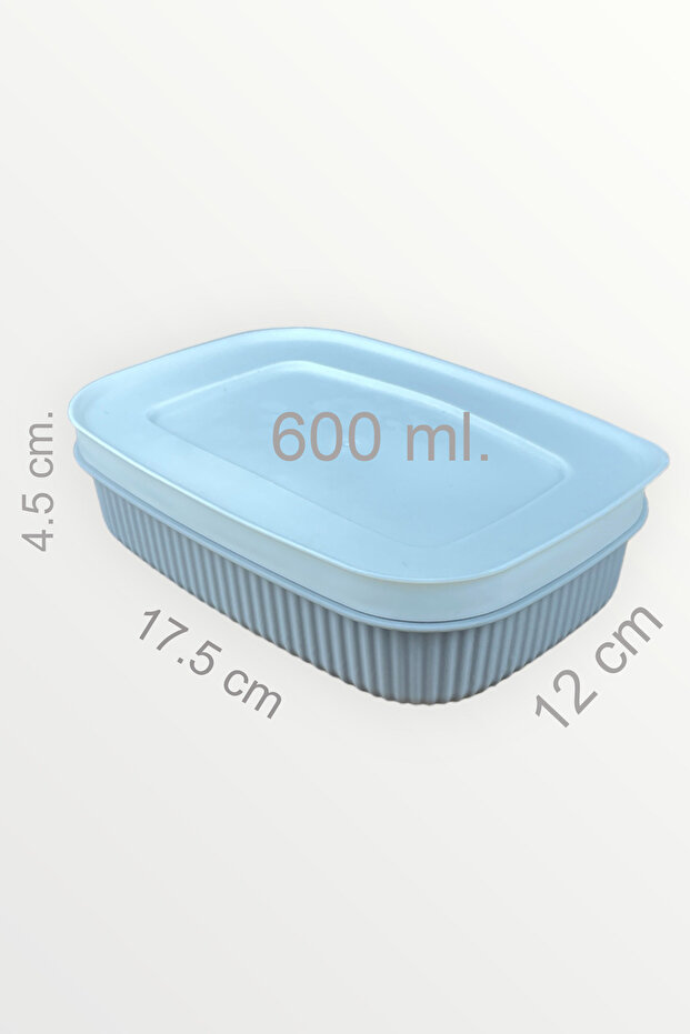 Shell Mini 600Ml 3 Adet Mix Renk Kahvaltı Saklama Kabı - 2