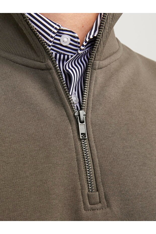 JJEBRADLEY SWEAT HALF ZIP - 4