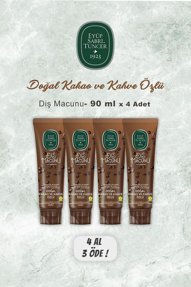 4 AL 3 ÖDE Eyüp Sabri Tuncer Diş Macunu Kakao Özlü 90 ml - 1