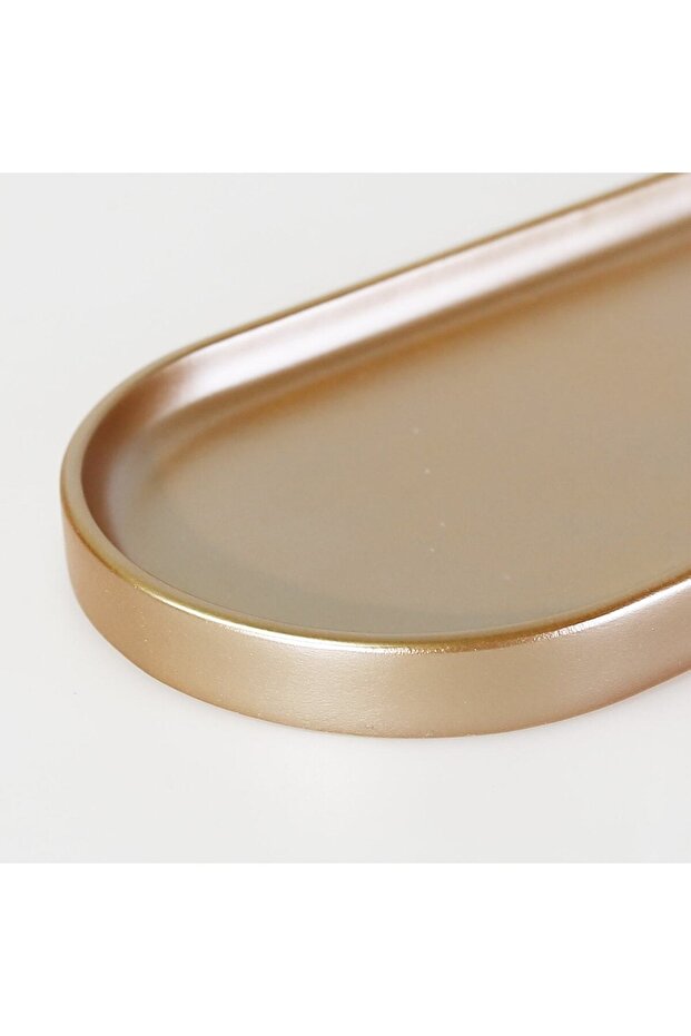 صينية فيكتوريا بيضاوية صغيرة من فرو المنك - 4