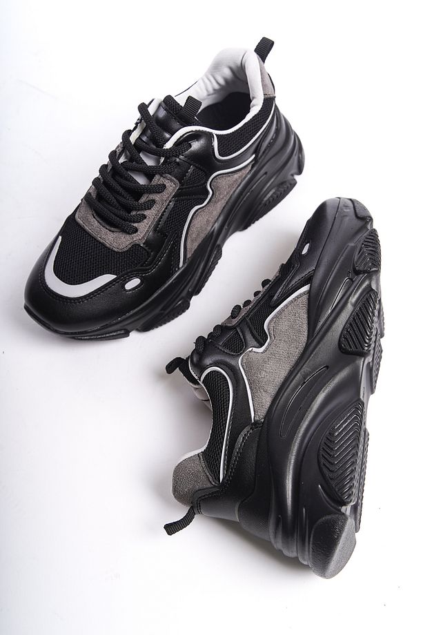 Running Kadın Sneaker Yüksek Taban Bağcıklı Spor Günlük Ayakakbı - 7