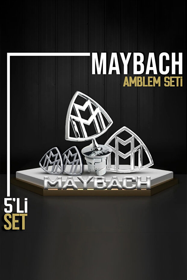 Maybach Dönüşüm Facelift Amblem Logo Seti - 1