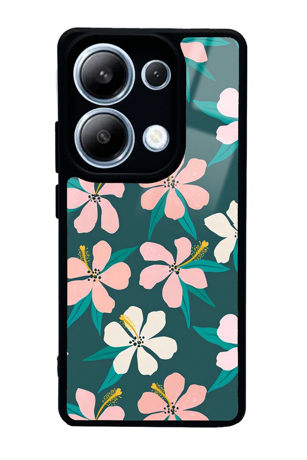 حافظة هاتف لامعة بتصميم أوراق الشجر لهاتف Xiaomi Redmi Note 13 Pro 4G