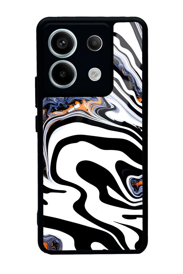 حافظة هاتف لامعة بتصميم رخامي أبيض لهاتف Xiaomi Redmi Note 13 Pro 5G
