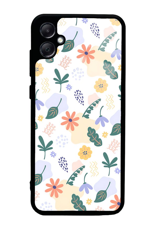 Samsung A05 Glossy Phone Case with Tiny Flowers Design