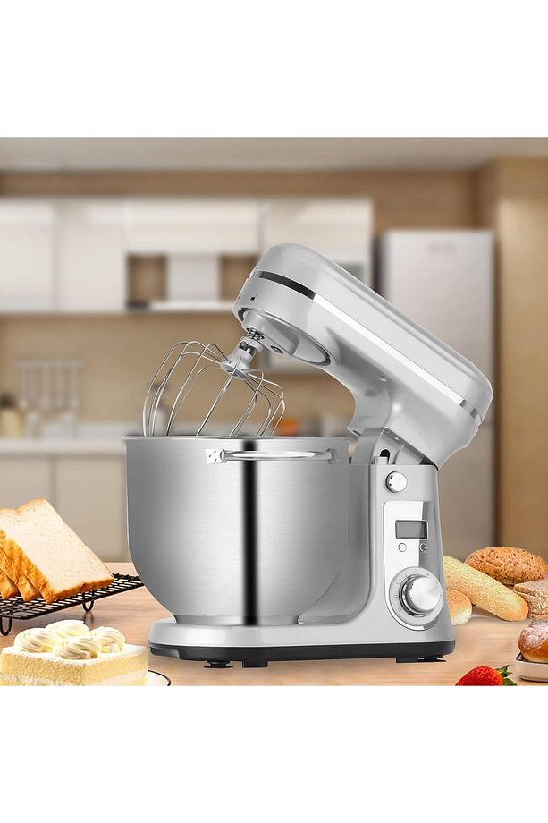 Pratik ve Çok Yönlü Mutfak Robotu 6 Kademeli Blender ve Yoğurma Makinesi Eğilebilir Başlıklı, 6L - 6