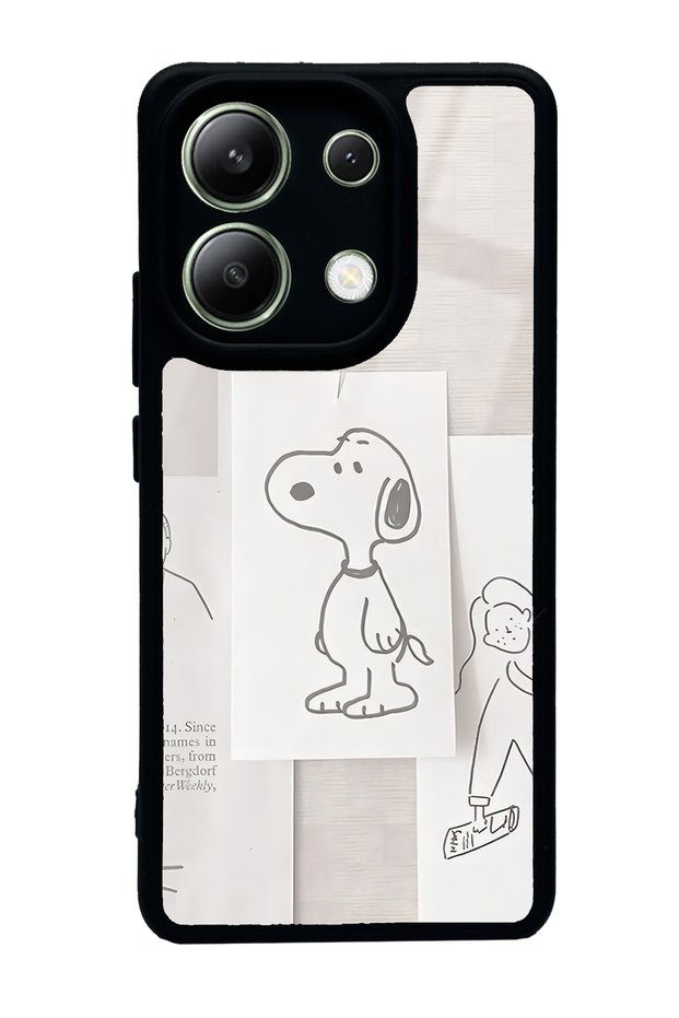 حافظة هاتف لامعة بتصميم سنوبي لهاتف Xiaomi Redmi Note 13 4G