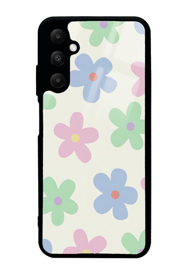 Samsung A05S Glossy Phone Case with Nude Flower Design