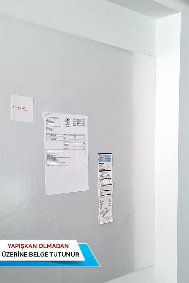 Akıllı Kağıt - 60x100 Cm Beyaz, 2 Adet Statik Tutunan Yazılıp Silinebilen Yazı Tahtası Ve Pano - 8