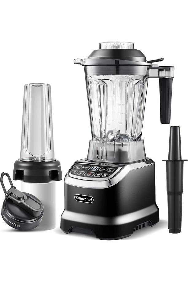 Enerji Tasarruflu Yüksek Performanslı Blender ve Smoothie Makinesi 2000W, LED Zaman Göstergeli - 1