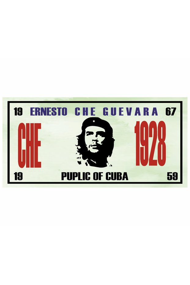Ernesto Che Guevara Cuban Revolution Home Decoration Painting Tin Sign Tarz Mini Retro Wooden Poster