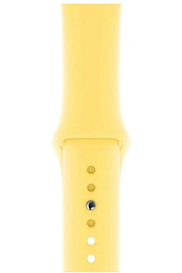 Apple Watch 4 5 6 7 8 9 10 Se 38 40 41mm Kordon Kayış 3 Adet Set Bileklik Klasik Kaliteli Silikon - 2