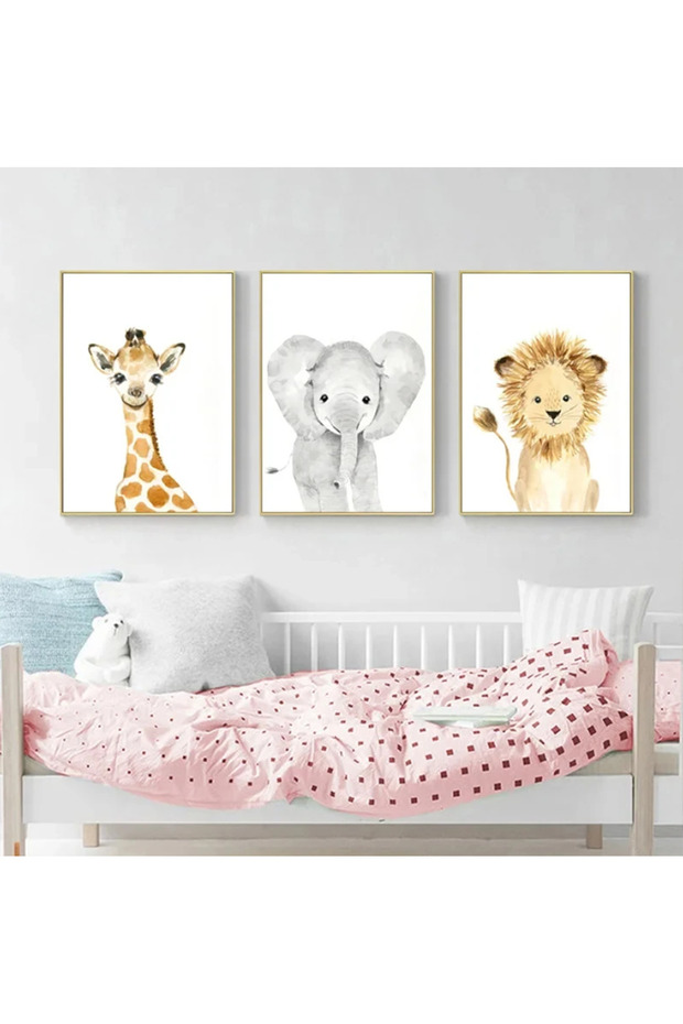 Modern Tutorial 3 Piece Mdf Table for Children's Room
