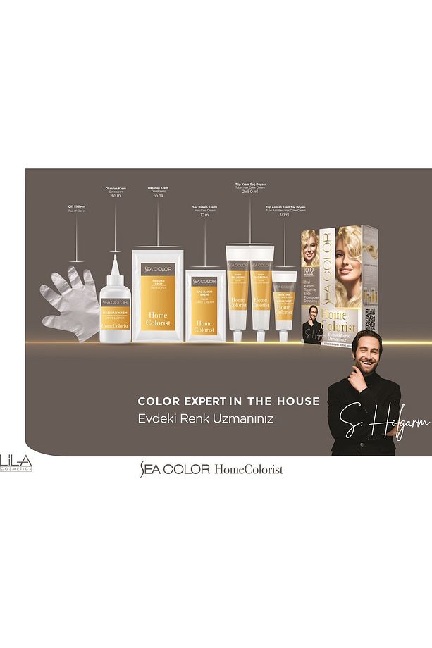 HOME COLORIST (EVDEKİ PROFESYONEL RENK UZMANINIZ) 2x50 ml + 30 ml Asistan tüp Saç Boyası - 8