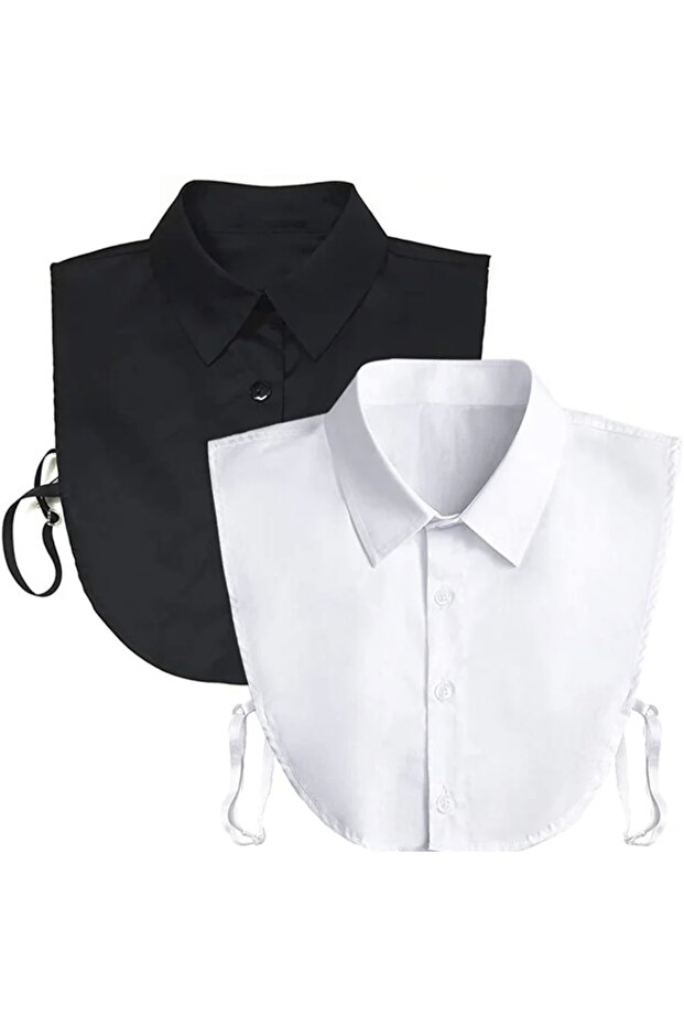 shirt collar inside decorative double set - 1