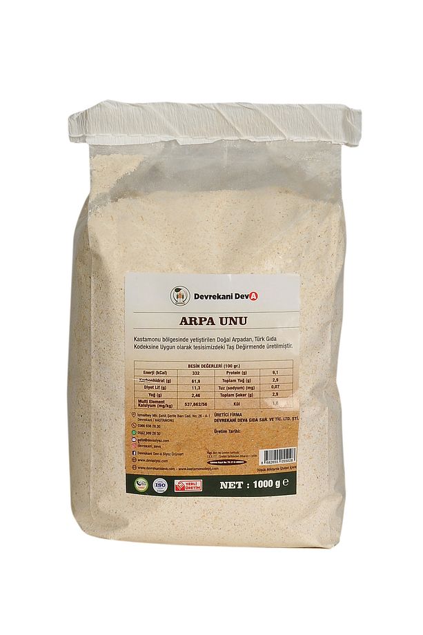 2 Kg Taş Değirmen Arpa Unu ( 2 Adet 1 Kg) - 1