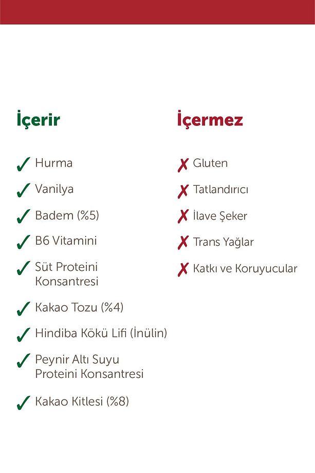 Yüksek Protein Bar - Bademli ve Kakaolu 45 gr x 12 Adet - 9