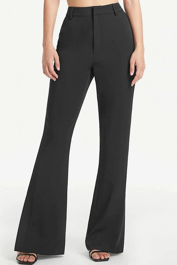 X Nurbeli Kadın İspanyol Paça Basic Pantolon - 1