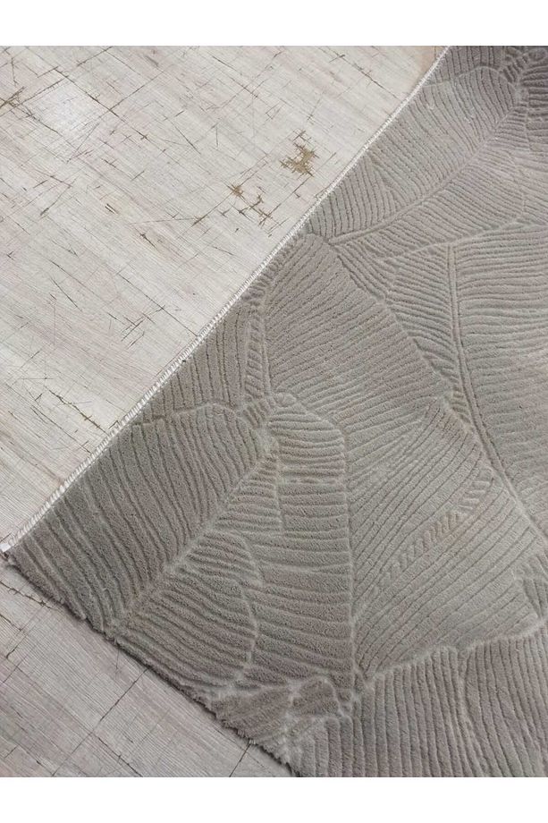 İskandinav Modern Desenli Koyu Bej Jel Taban Yolluk (Yıkanabilir) - 2