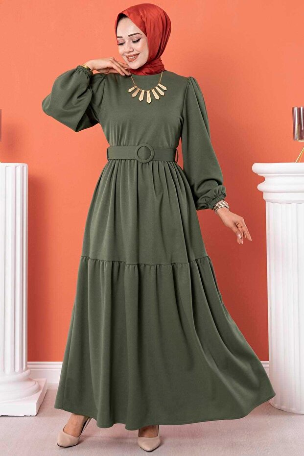 Dress with Belt Md20133