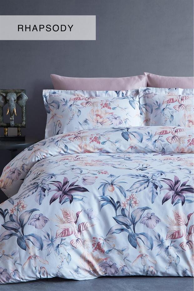 Istanbul Cotton Satin Double Duvet Cover Set - Good Night Rhapsody